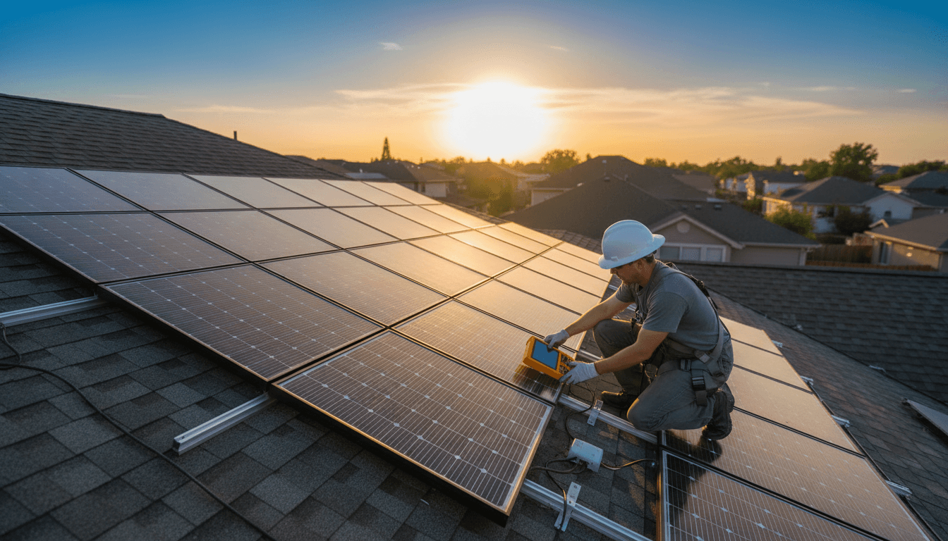 One-time solar panel cleaning service